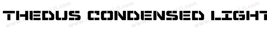 Thedus Condensed Light字体转换